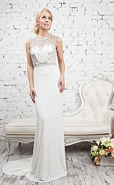 chic shift dressWEDDING DRESS ‘Hannah’ - IVORY UK 14 £20