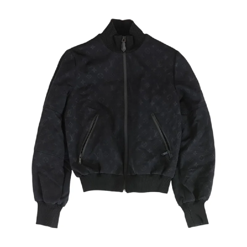 vintage trench coatBlack Monogram Embossed Bomber Jacket