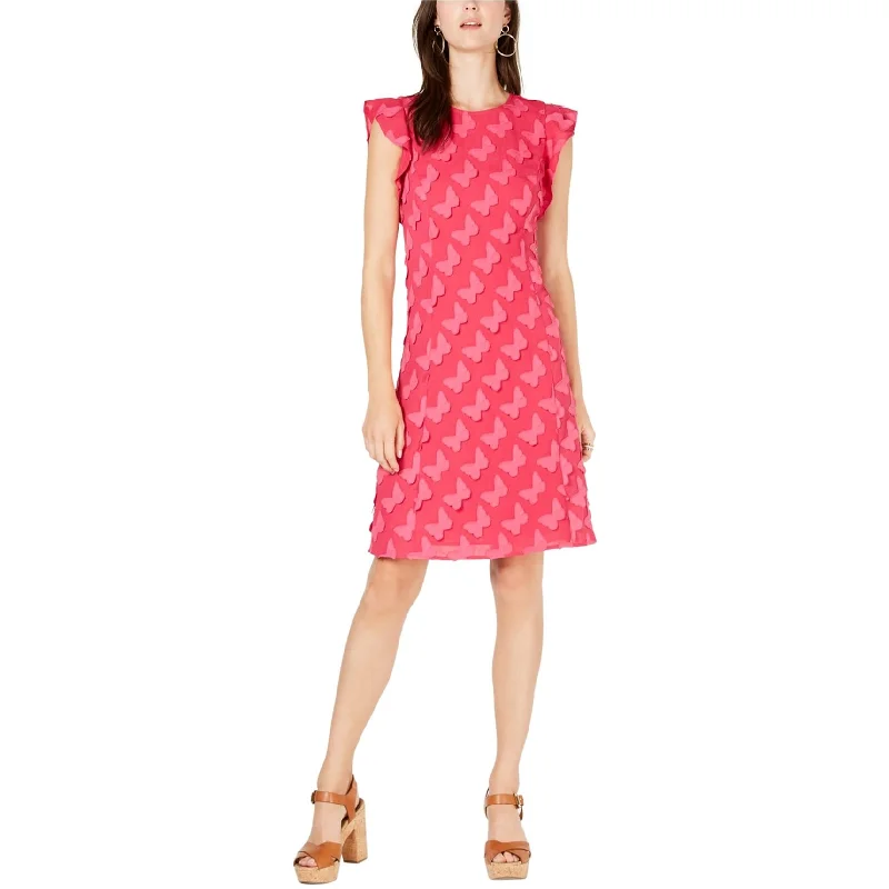 lace-up dressMichael Kors Womens Butterfly Sheath Dress, Pink, XX-Small