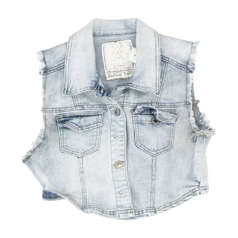 urban coatBlue Solid Denim Vest