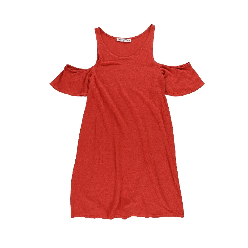 ruffle dressProject Social T Womens Sailin' On Cold Shoulder Dress, Red, Small