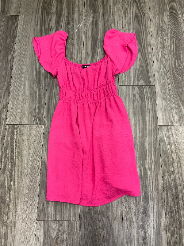 draped dressDress Casual Short By Clothes Mentor In Pink, Size: S