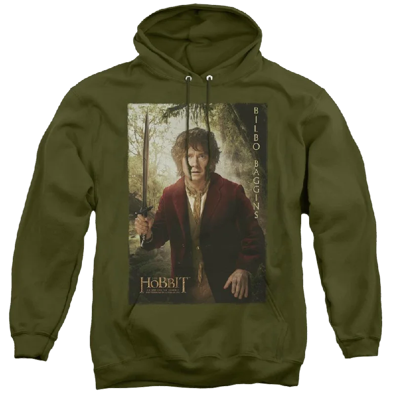 fashion hooded jacketHobbit Movie Trilogy, The Bilbo Poster - Pullover Hoodie