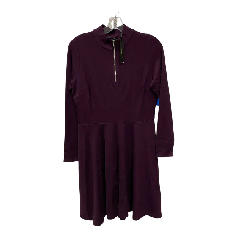 flowy dressDress Casual Short By T Tahari In Purple, Size:M