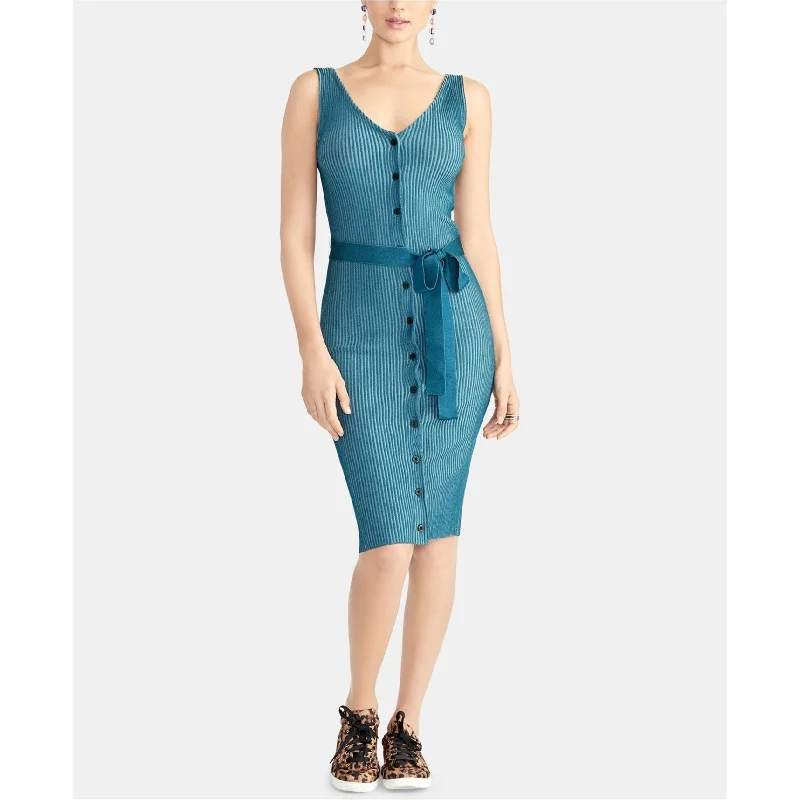 elegant shift dressRachel Roy Womens Bodycon Sweater Dress, Blue, Medium