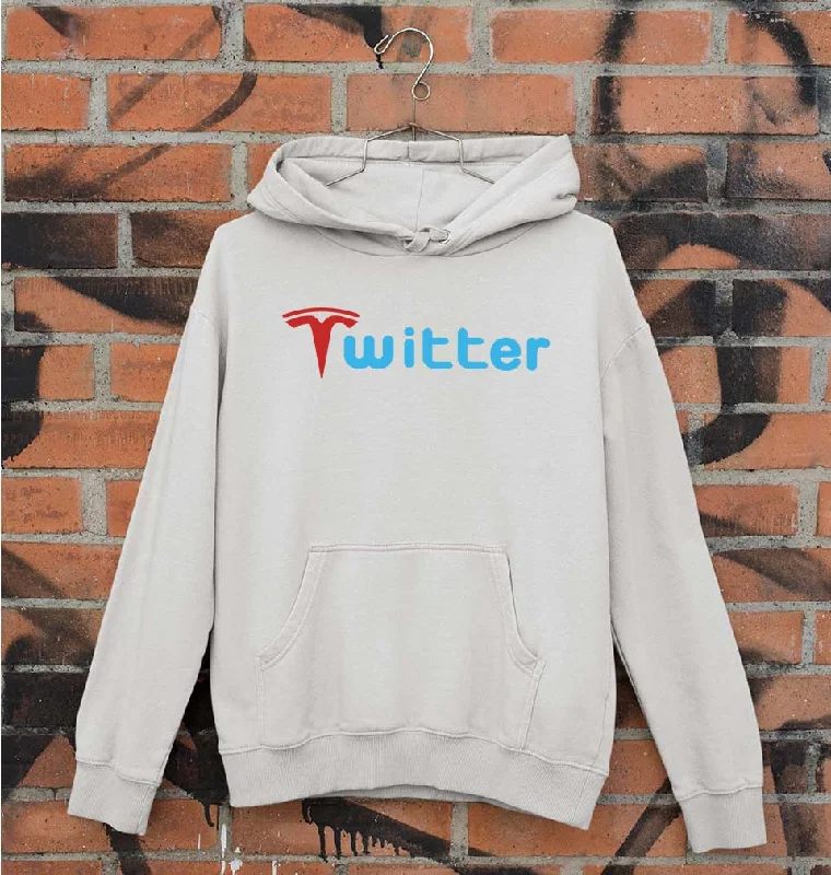 slim fit hoodieElon Musk Twitter x Tesla Unisex Hoodie for Men/Women