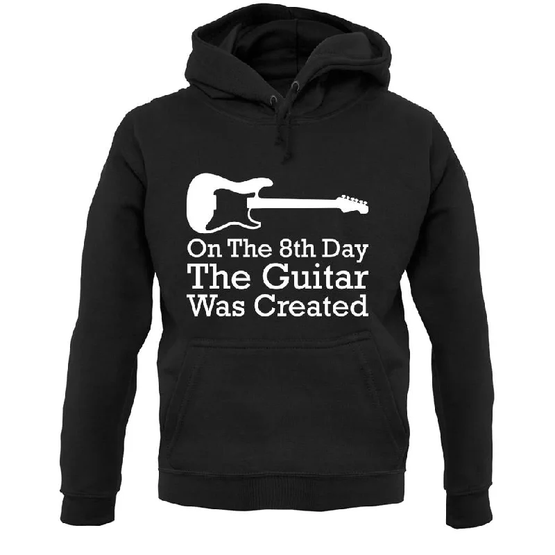 casual hoodie for workoutOn The 8th Day Guitar Was Created Unisex Hoodie