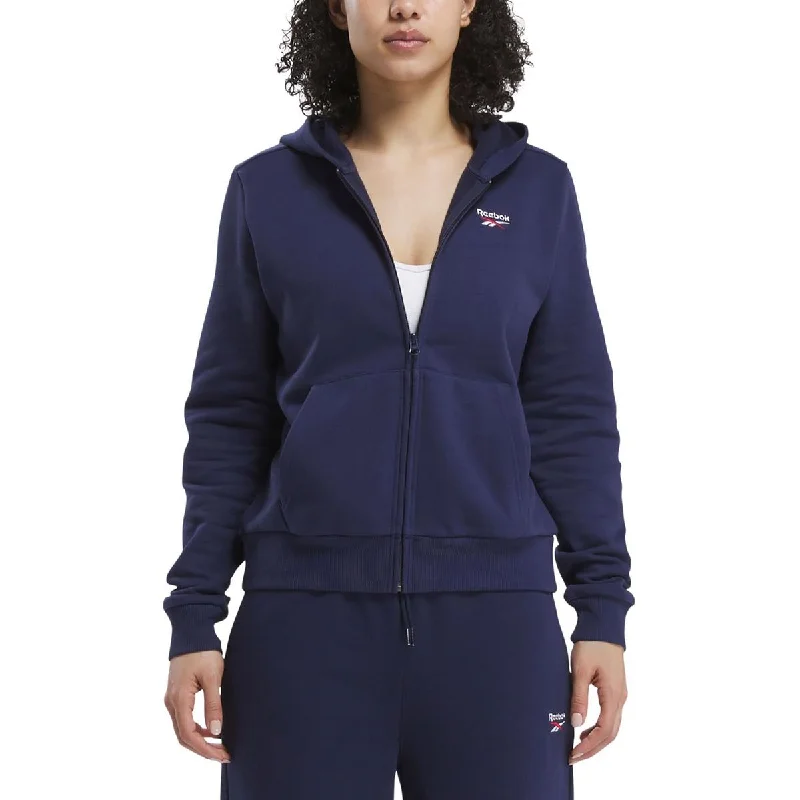 padded puffer coatReebok Womens Hooded Pockets Active