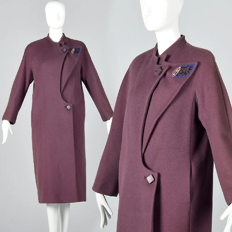 versatile coat1980s Zandra Rhodes Asymmetric Winter Coat