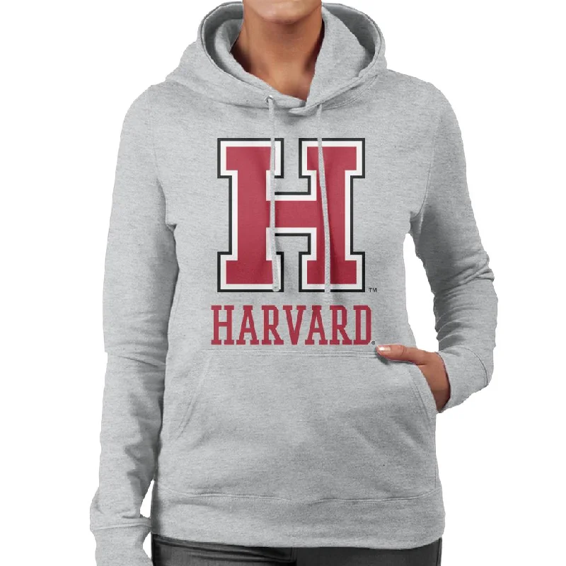 simple hoodieHarvard University Varsity Red H Logo Women's Hooded Sweatshirt