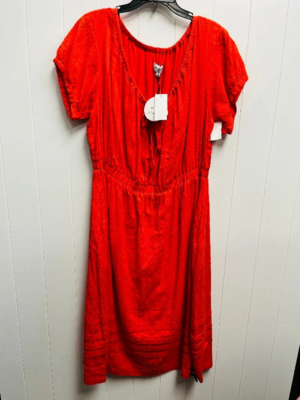 velvet dressDress Casual Maxi By  LOST AND WONDER In Orange, Size: 2x