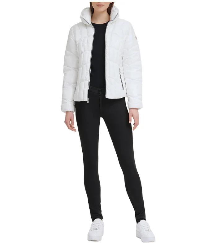 casual coatQuilted Puffer Jacket Cream