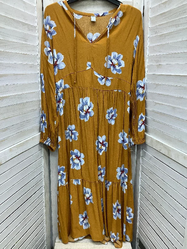 stylish party dressDress Casual Maxi By Old Navy In Yellow, Size: L