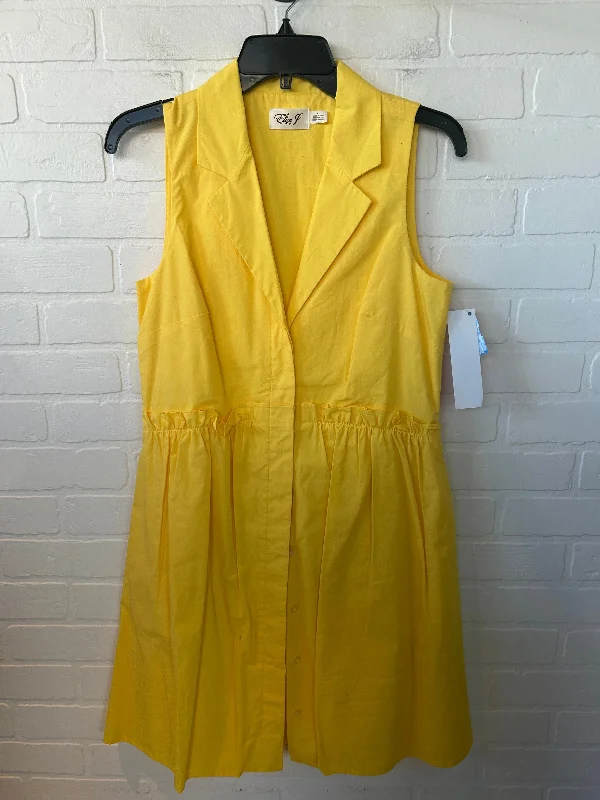 casual evening dressDress Casual Short By Eliza J In Yellow, Size: S