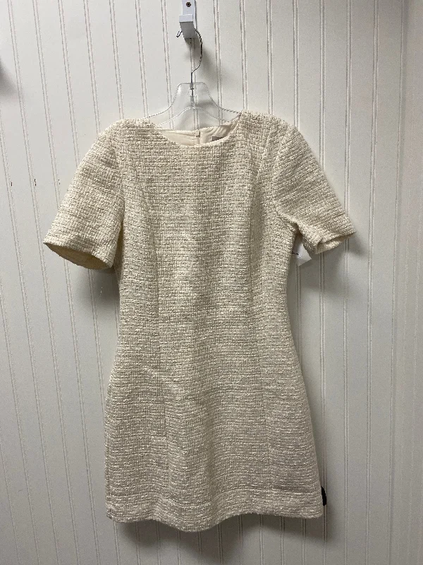 v-neck dressDress Work By H&m In Cream, Size: S