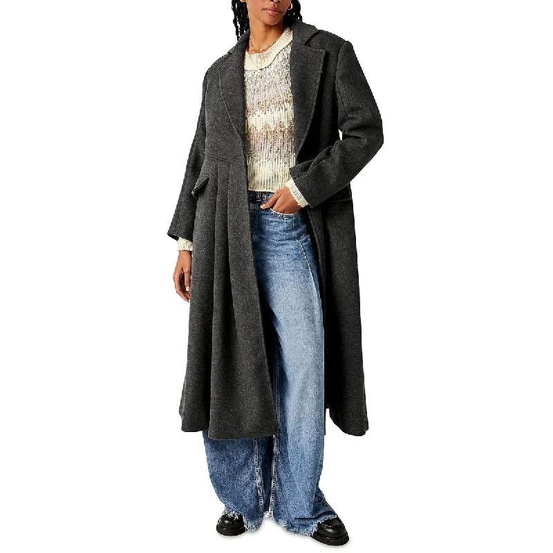 modern coatFree People Womens Victoria Wool Blend Maxi Overcoat