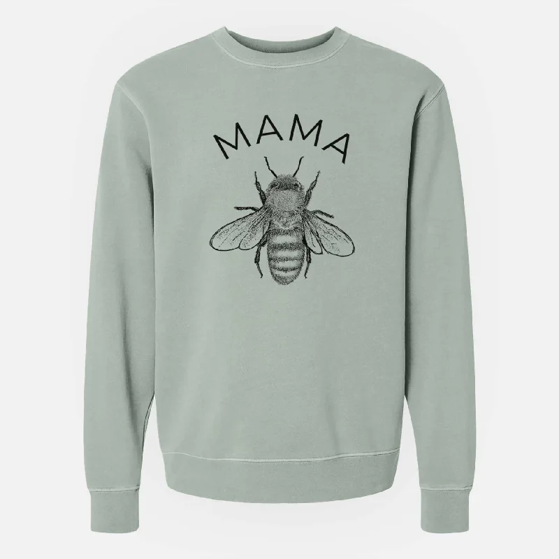 fashionable fitness sweatshirtMama Bee - Unisex Pigment Dyed Crew Sweatshirt