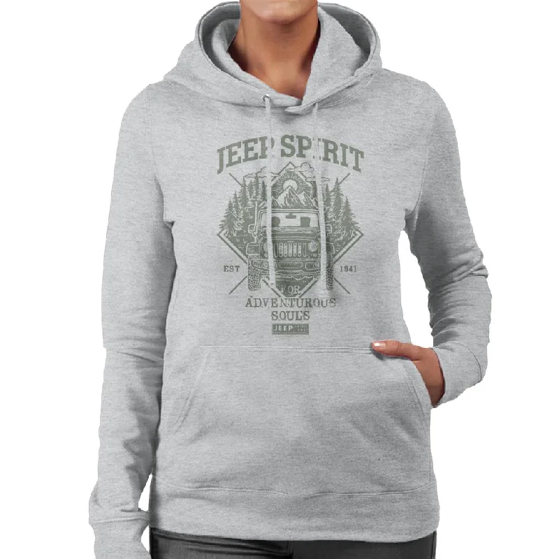 casual zip-up sweatshirtJeep Spirit Est 1941 Women's Hooded Sweatshirt