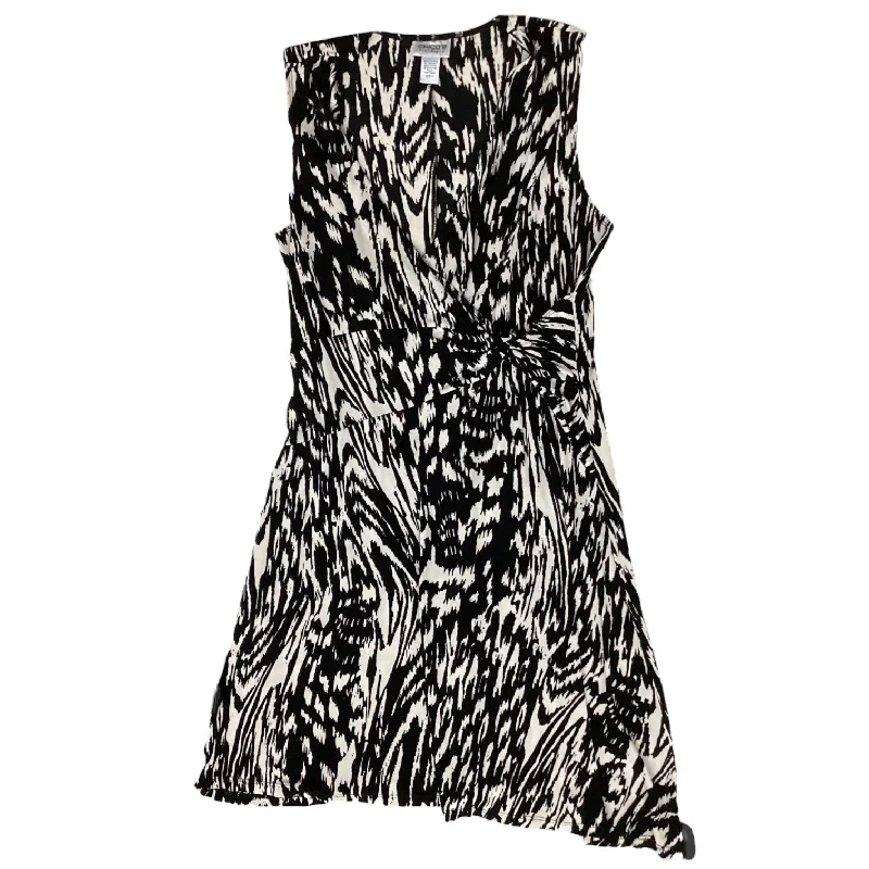 bodycon dressDress Casual Midi By Chicos In Black & Cream, Size: 0