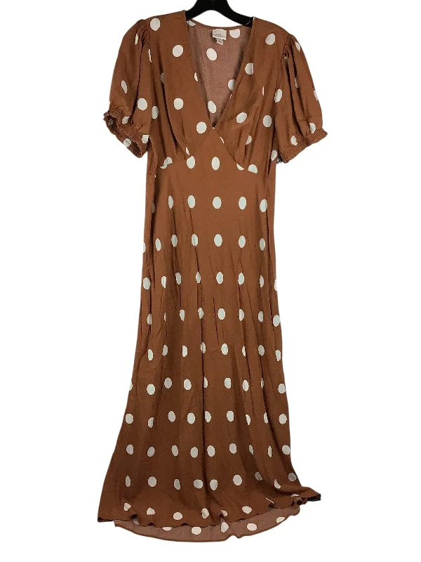 flowy maxi dressDress Casual Maxi By A New Day In Brown, Size: L