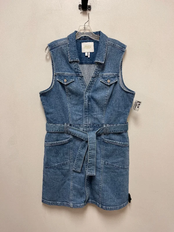 high-waisted dressDress Casual Short By Paige In Blue Denim, Size: Xl