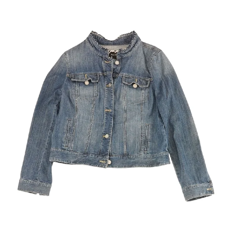 winter coatBlue Solid Denim Jacket