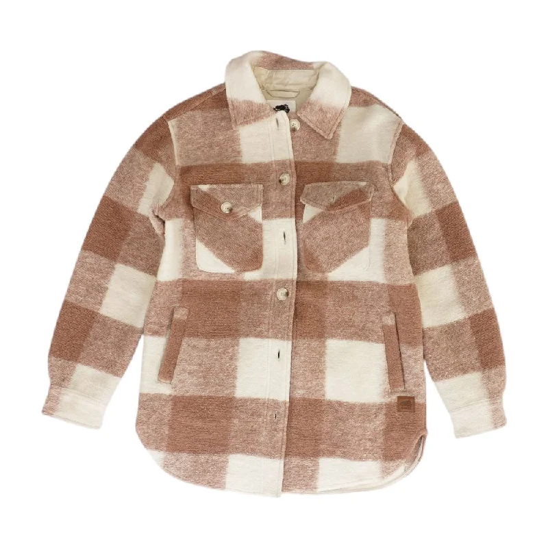 oversized coatTan Check Lightweight Coat