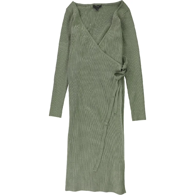 evening dressGuess Womens Everly Sweater Wrap Dress