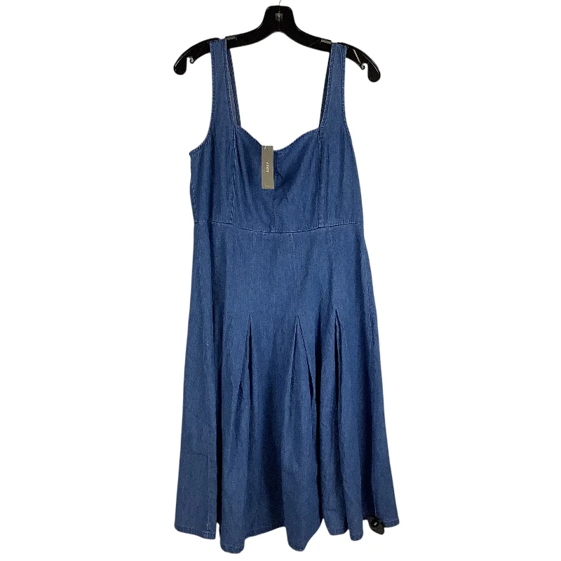 elegant shift dressDress Casual Midi By J. Crew In Blue Denim, Size: 12