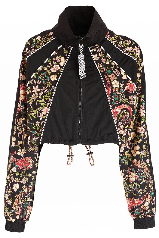 insulated coatLotus Cropped Bomber Jacket