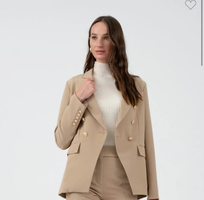 long coat"Reagan Blazer" in Taupe