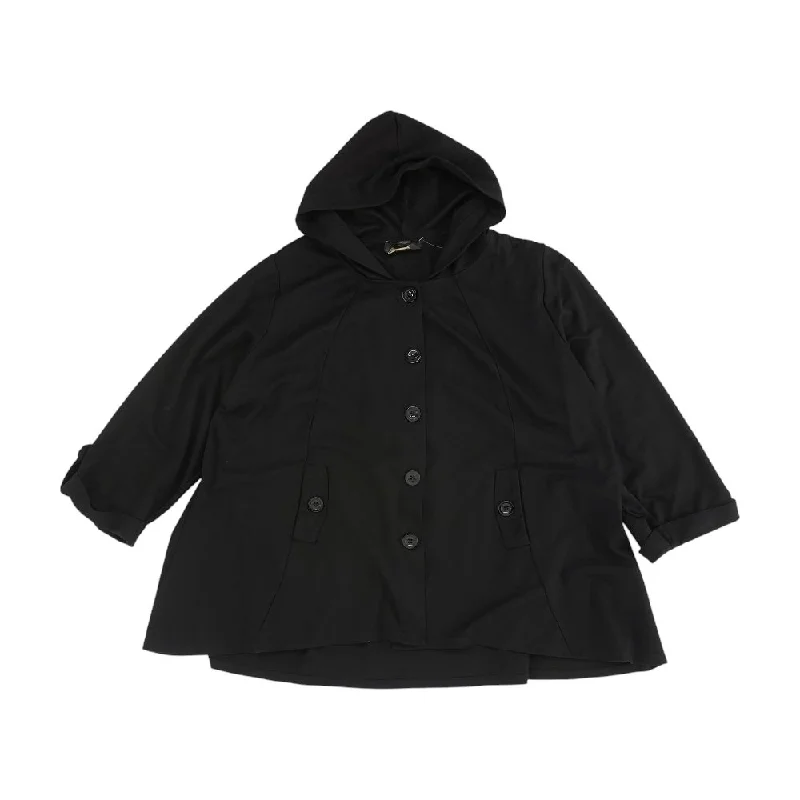 graphic coatBlack Solid Jacket