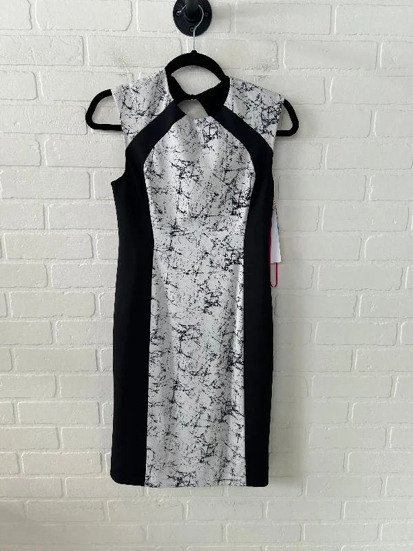 ruffle dressDress Work By Catherine Malandrino In Black & White, Size: Xs