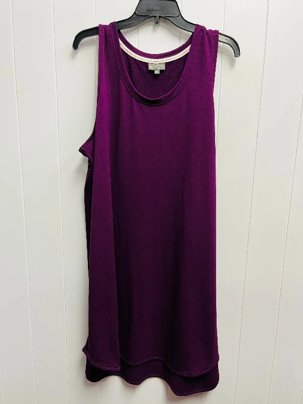 sleeveless dressDress Casual Short By Wonderly In Purple, Size: 2x