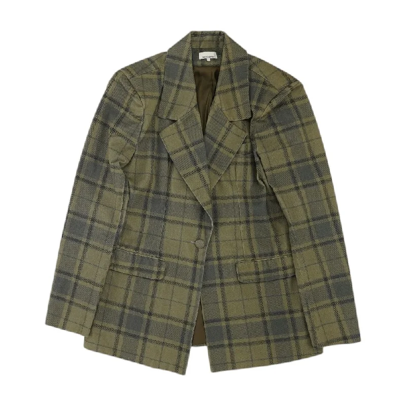 outdoor coatGray Plaid Blazer