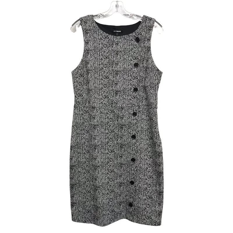 flowy dressDress Casual Midi By Express In Black & White, Size:L