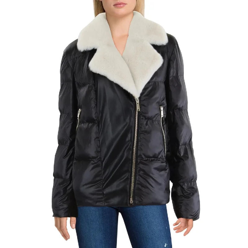 casual sports coatGeneration Love Womens Insulated Faux Fur Lined Puffer Jacket