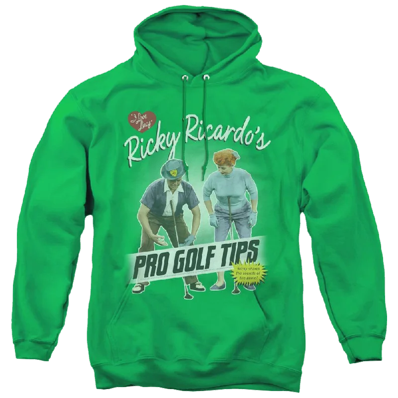 comfy athletic hoodieI Love Lucy Pro Golf Tips - Pullover Hoodie