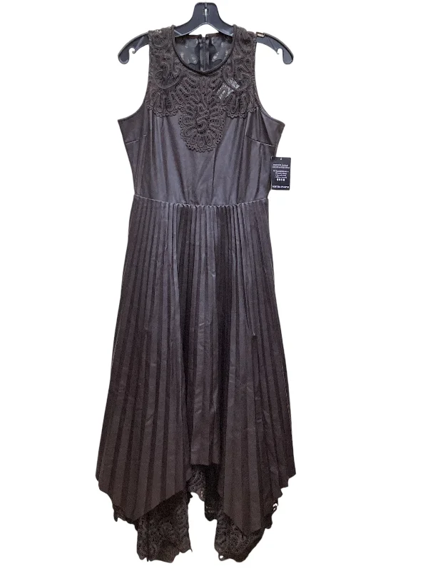 draped dressDress Casual Midi By Boston Proper In Brown, Size: M