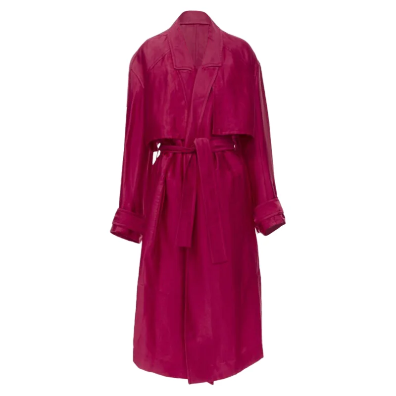 Haider Ackermann Fchia linen rayon p laye robe coat