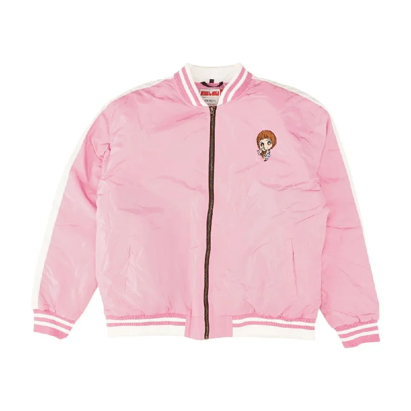 elegant coatPink Solid Bomber Jacket