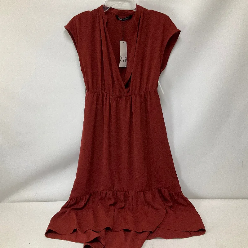 cocktail party dressDress Casual Midi By Zara In Red, Size: S