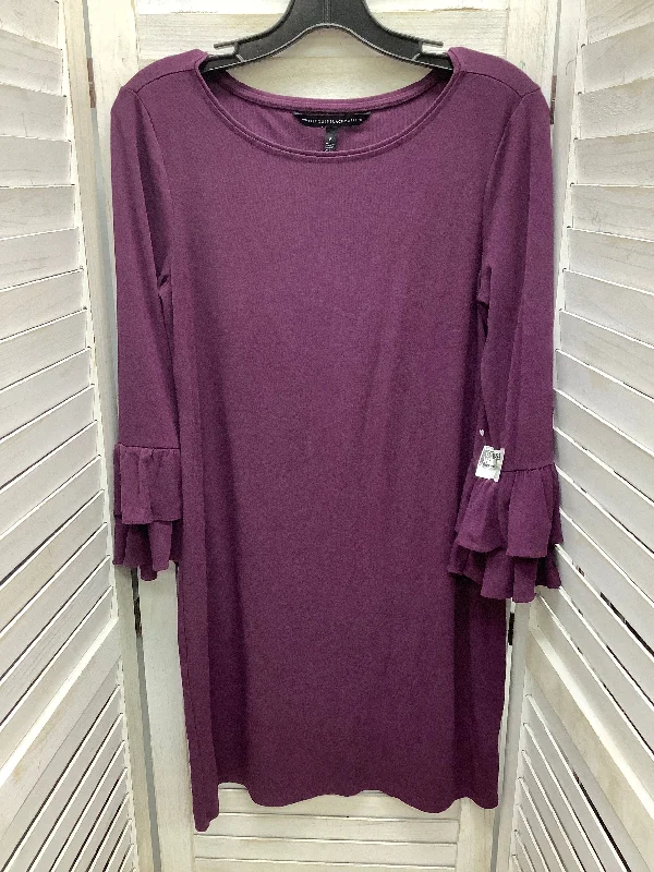 office dressDress Casual Midi By White House Black Market In Purple, Size: S