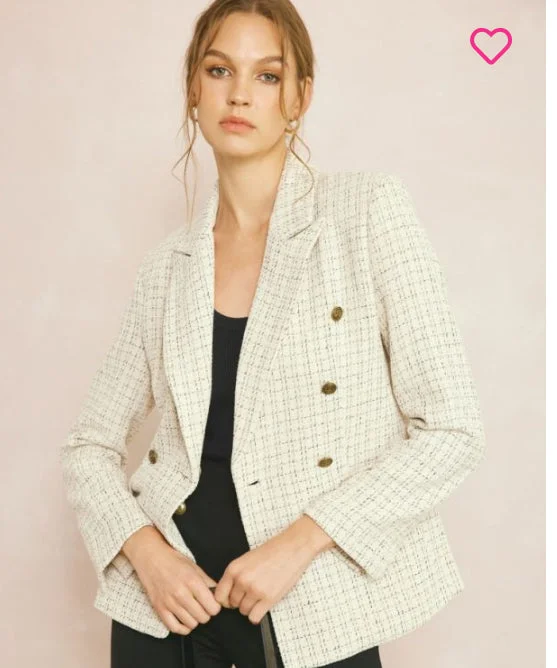 utility coat"Madison" Blazer in Ivory