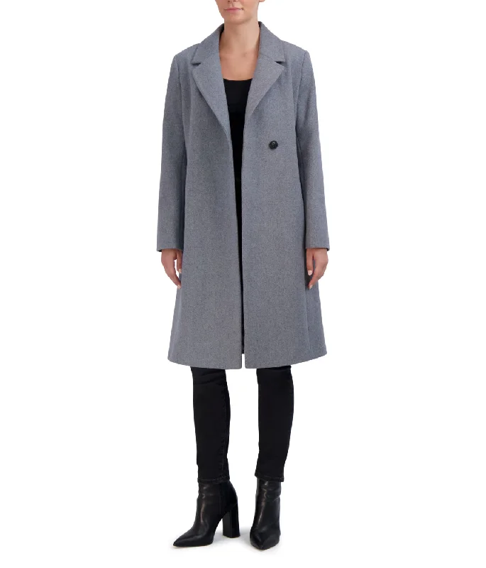 windbreaker jacketAsymmetrical Wool Blend Coat Light Grey