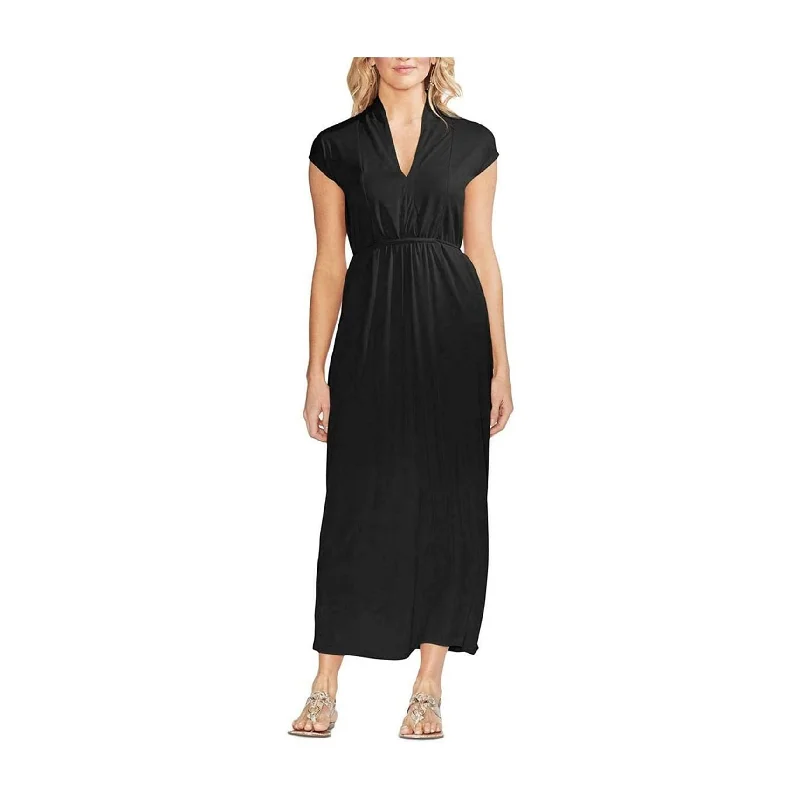 chic slip dressVince Camuto Womens Tie-Waist Jersey Dress, Black, X-Large