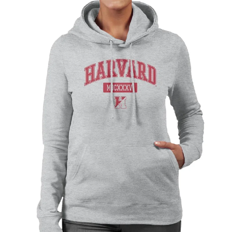 cool street hoodieHarvard University MDCXXXVI Varsity Logo Women's Hooded Sweatshirt