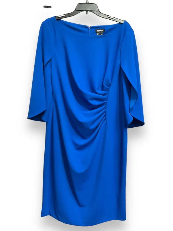 chic shift dressDress Work By Dkny In Blue, Size: Xl