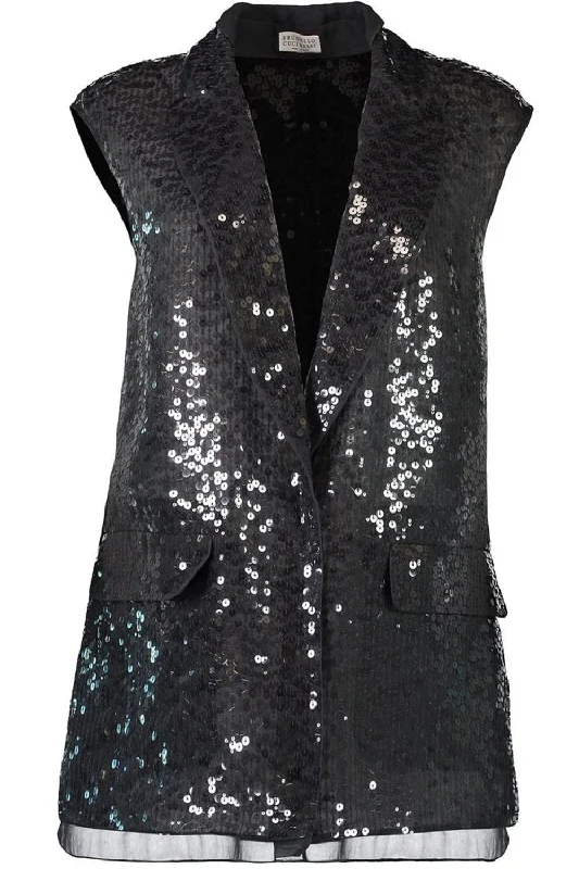 windproof jacketDazzling Embroidery Vest