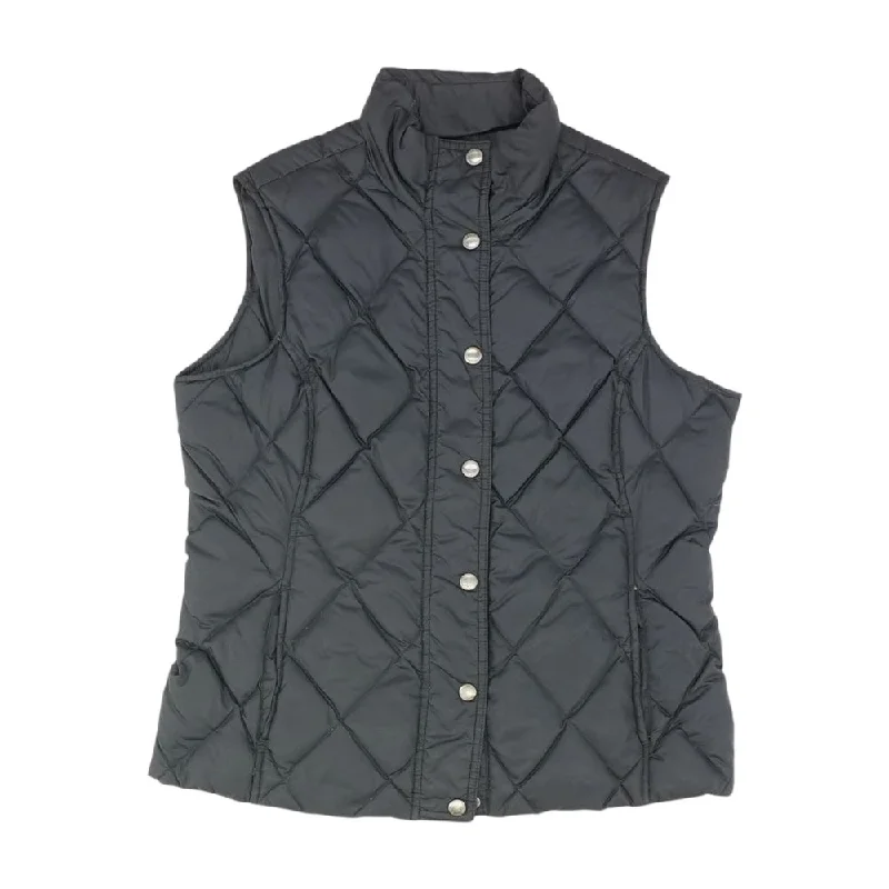 classic zip-up coatBlack Solid Puffer Vest